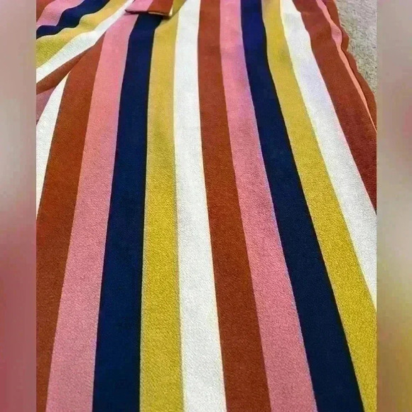 Lily Rose Women’s Striped, Wide Leg, Cropped Jumpsuit Romper - Picture 7 of 11